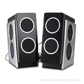 2.0-channel Computer Stereo Mini Speakers, 8W x 2 Output Power, MP3/4 Players
